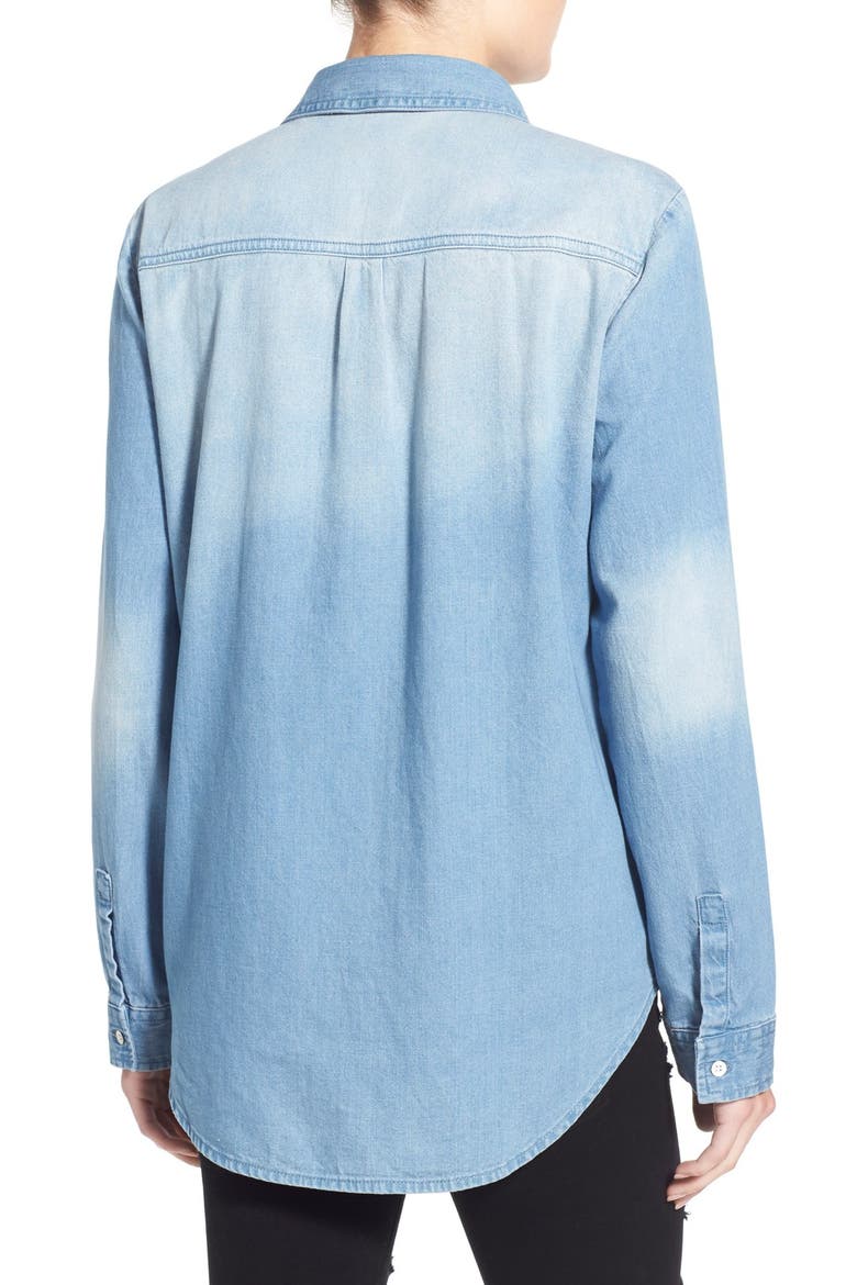 Cotton Chambray Shirt, Alternate, color, BOHO WASH