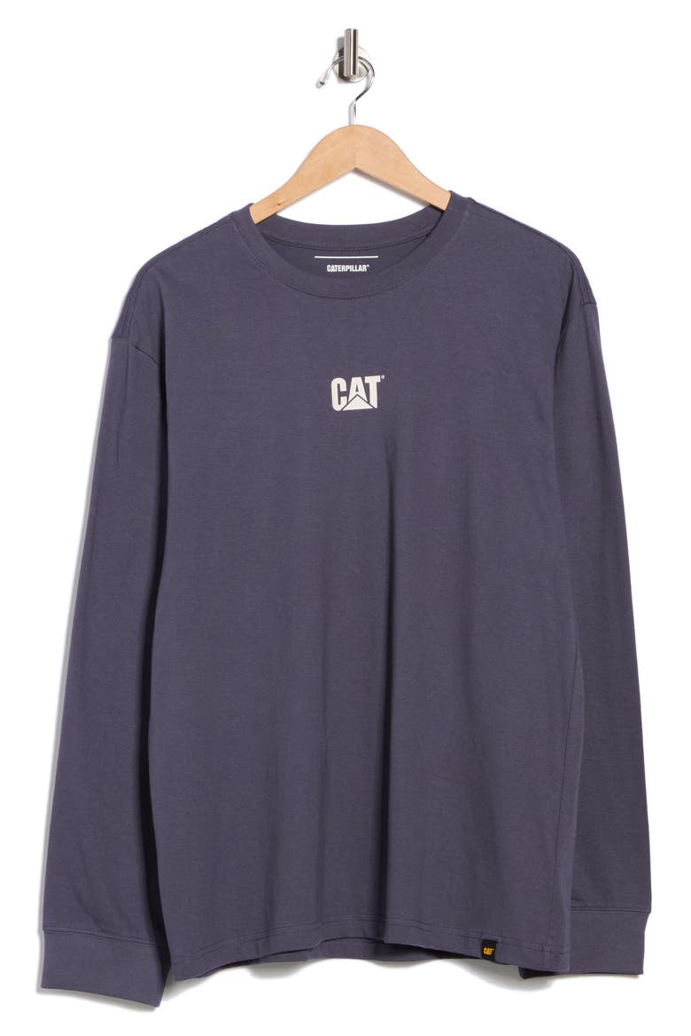 Relaxed Fit Logo Long Sleeve T-Shirt, Alternate, color, GREYSTONE