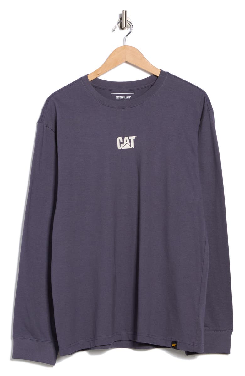 CAT WWR Relaxed Fit Logo Long Sleeve T-Shirt, Alternate, color, Greystone
