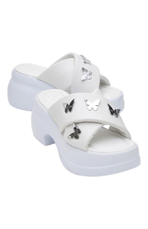 Force Butterfly-Buckle Platform Sandal