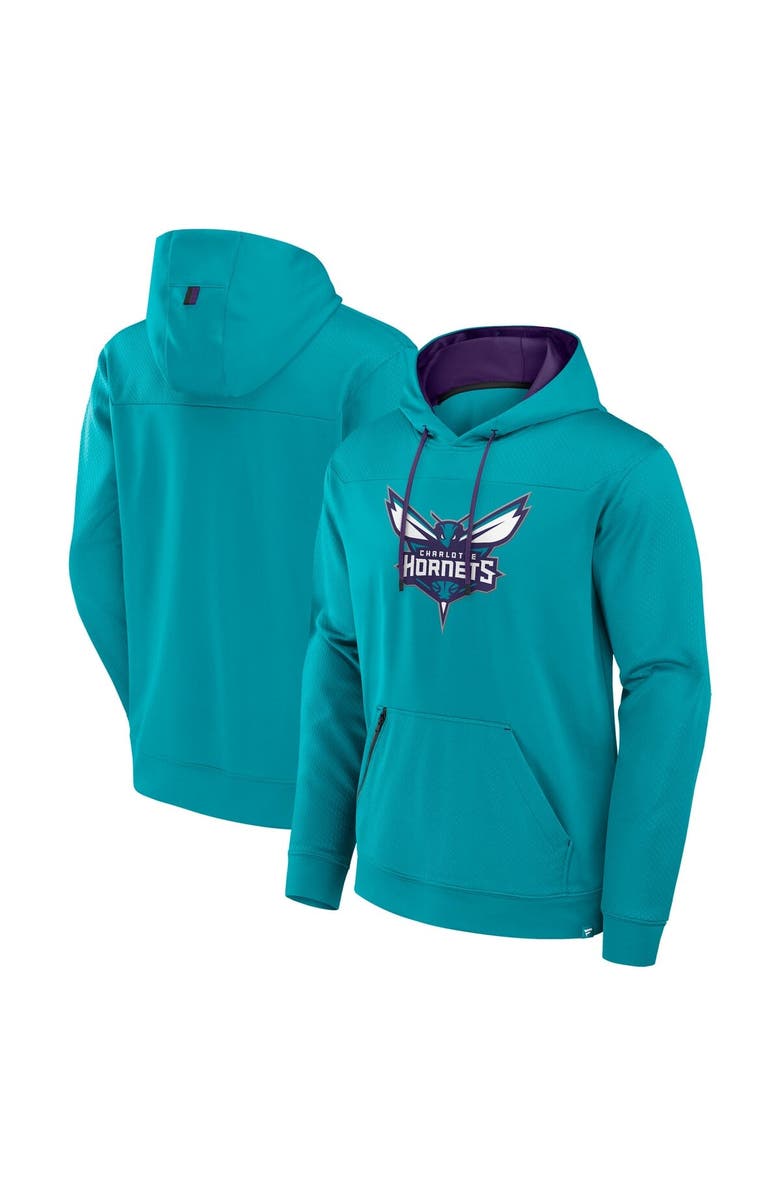 FANATICS Men's Fanatics  Teal Charlotte Hornets Reserve Defender Pullover Hoodie, Main, color, Teal