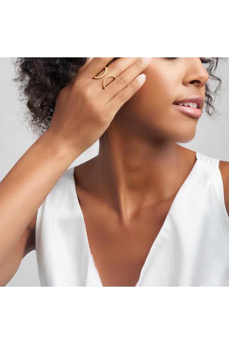 Modern Rope Ring, Alternate, color, Yellow Gold