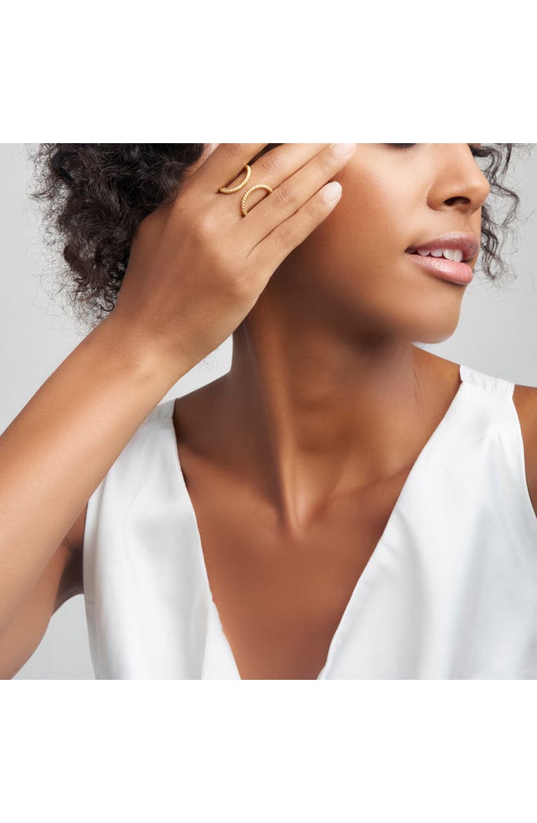 ZARUX Modern Rope Ring, Alternate, color, Yellow Gold