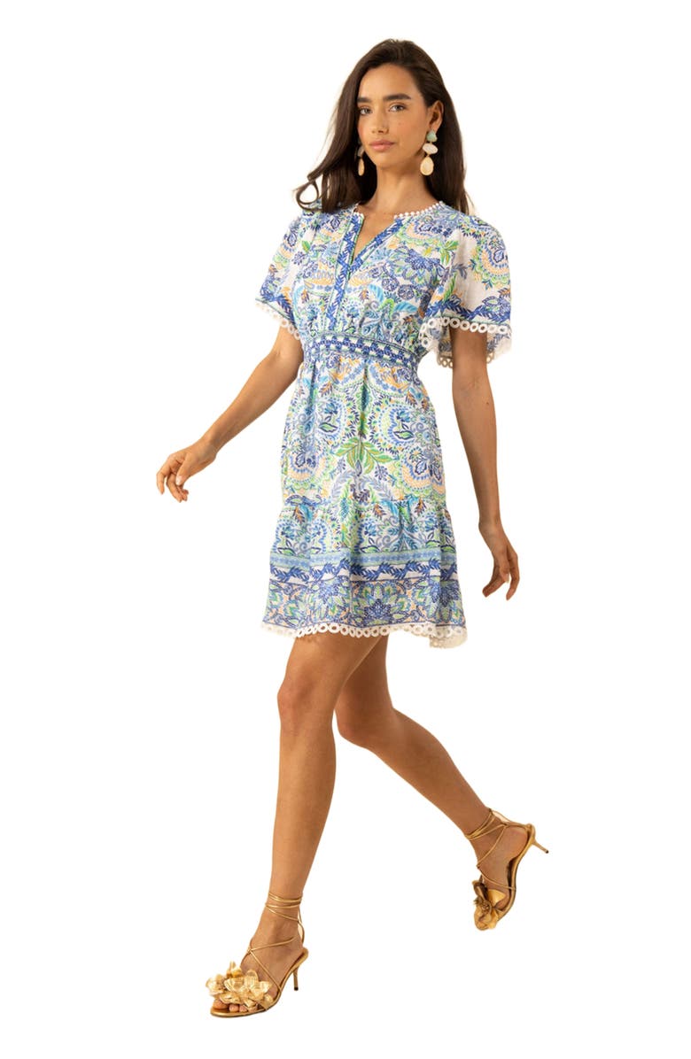 Hale Bob Katelyn Linen Dress, Alternate, color, 