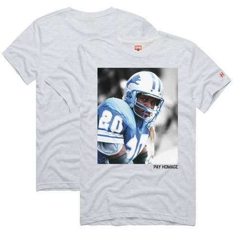 Unisex Homage Barry Sanders Ash Detroit Lions Pay Homage Tri-Blend T-Shirt