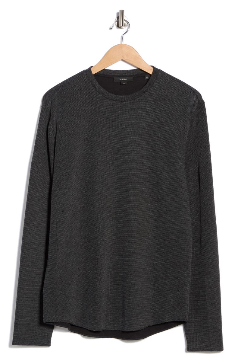 Crewneck Long Sleeve Knit T-Shirt