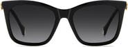 Carolina Herrera Her 55mm Gradient Rectangular Sunglasses