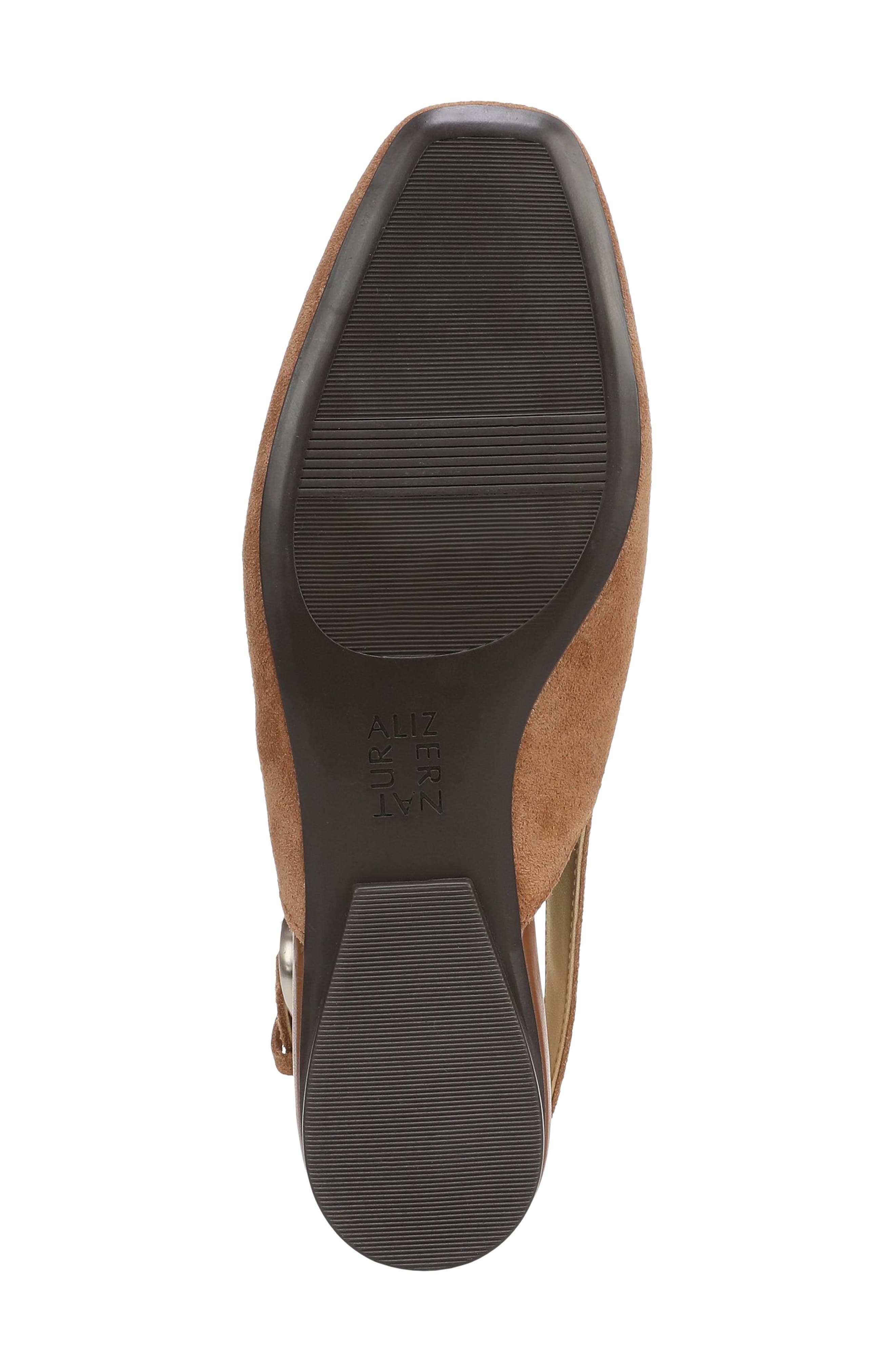Crystal Slingback Flat, Alternate, color, WALNUT WAKE SUEDE
