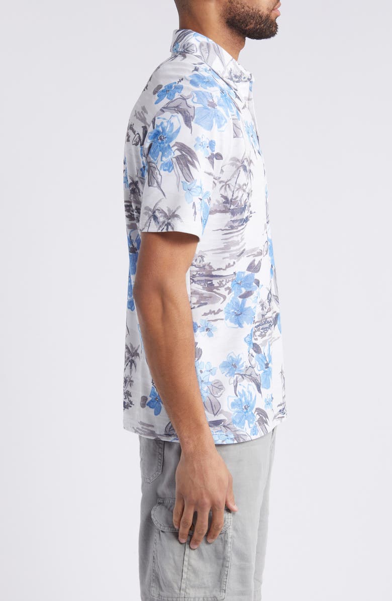Tommy Bahama Waikiki Waves Floral IslandZone<sup>®</sup> Piqué Polo, Alternate, color, 