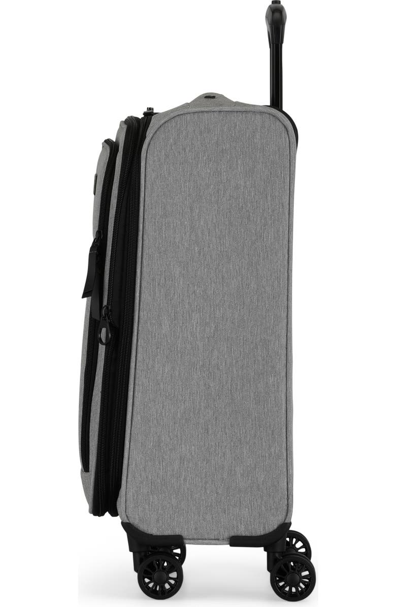 bugatti Reborn 3 Piece Softside Luggage Set with Expansion, Alternate, color, Grey