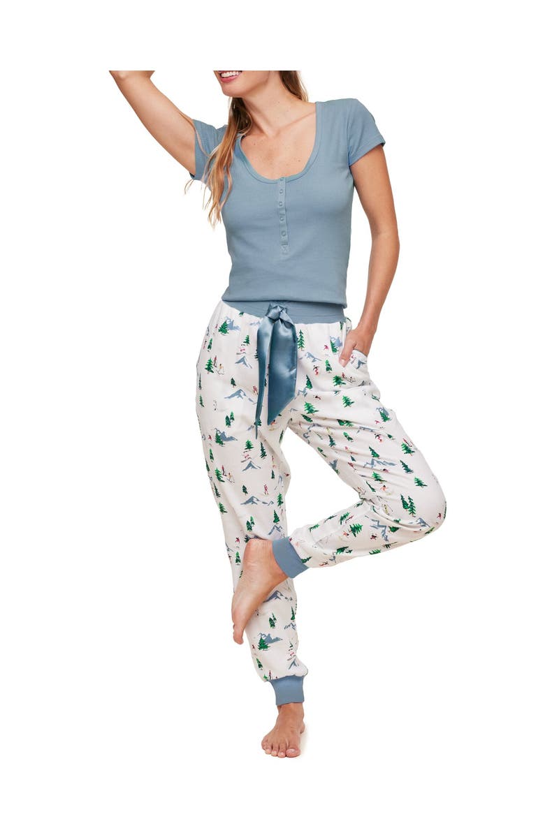 Adore Me Caileigh T-Shirt & Joggers Pajama Set, Main, color, 