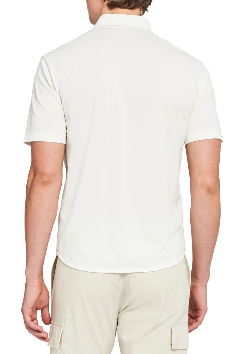 Fairway Short Sleeve Button-Up Shirt, Alternate, color, IVORY