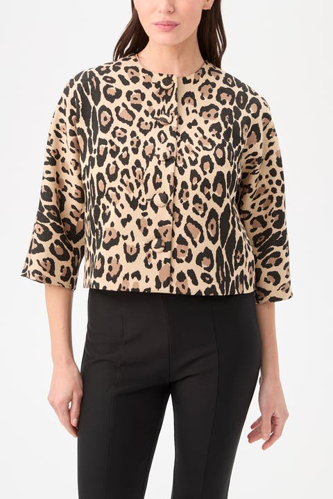 Critique Cropped Leopard Jacket