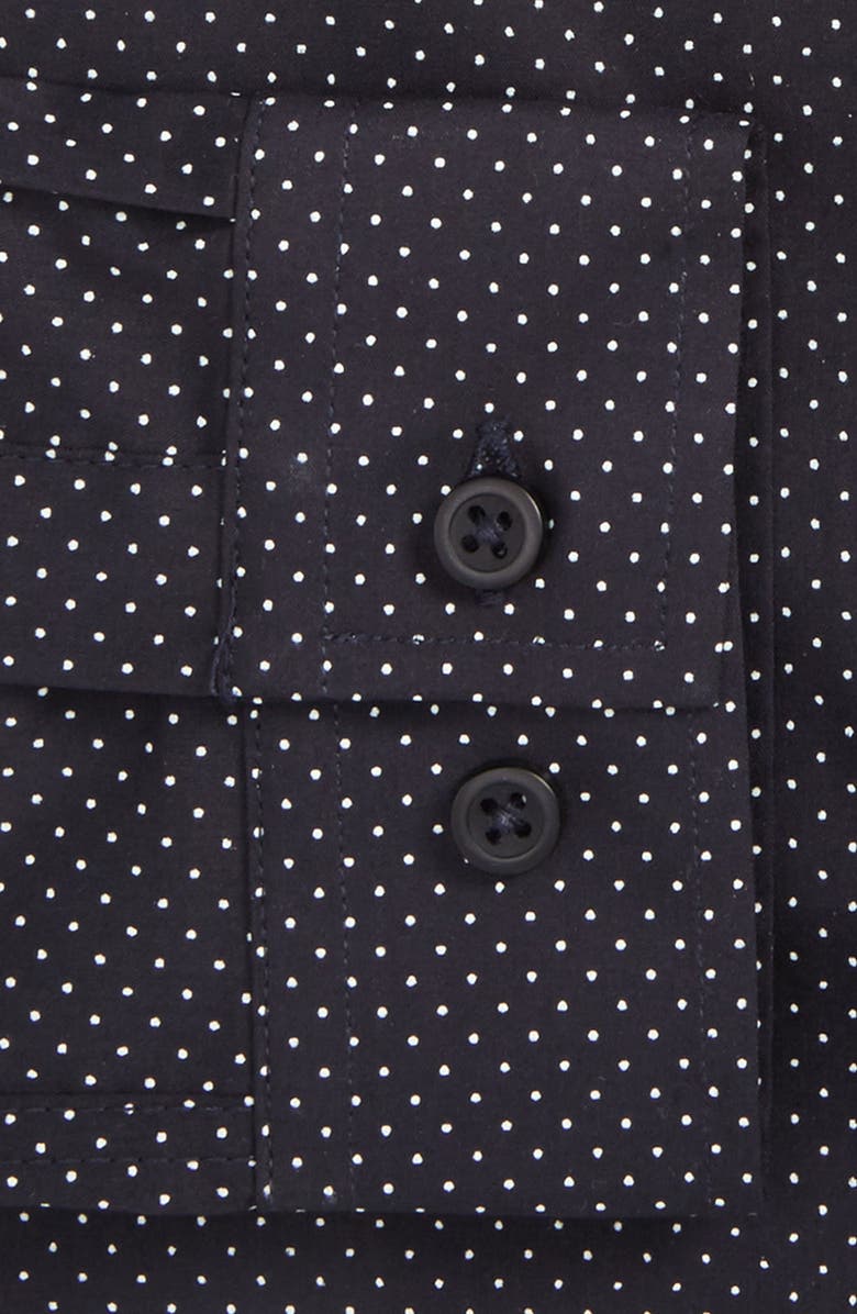 Topman Dot Dress Shirt, Alternate, color,