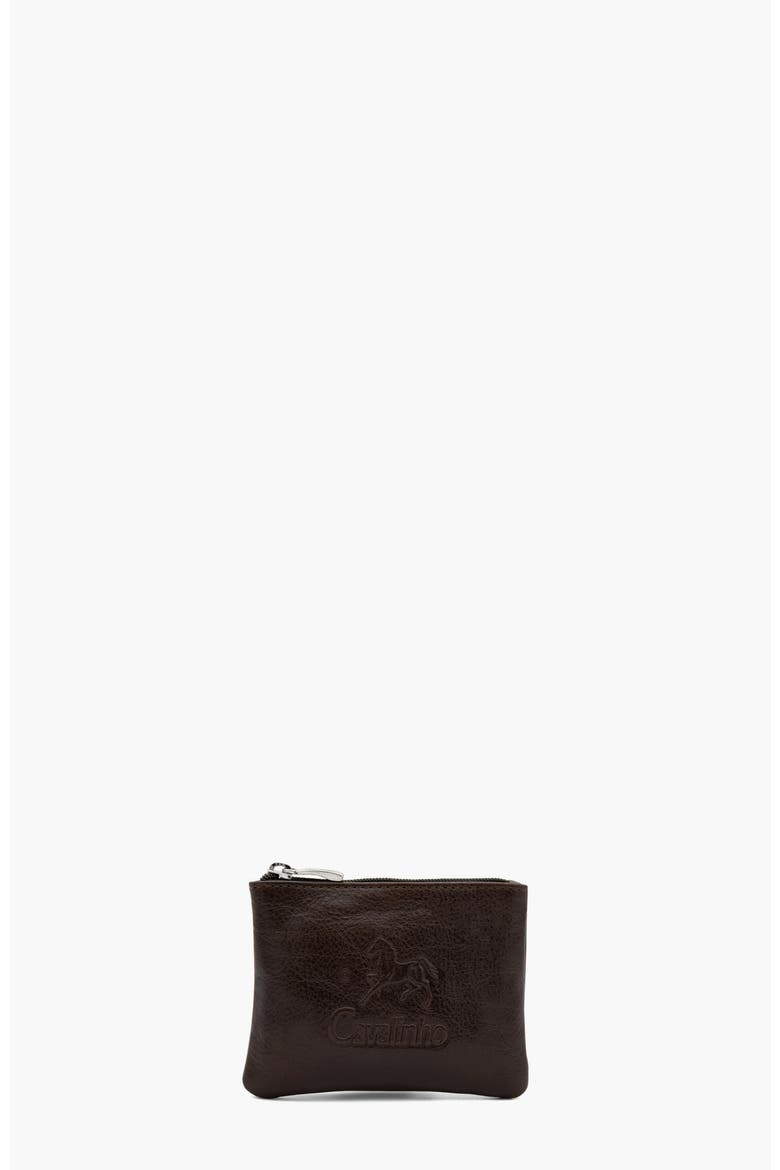 Gentleman Leather Card Holder with Coin Purse 547, Main, color, Brown