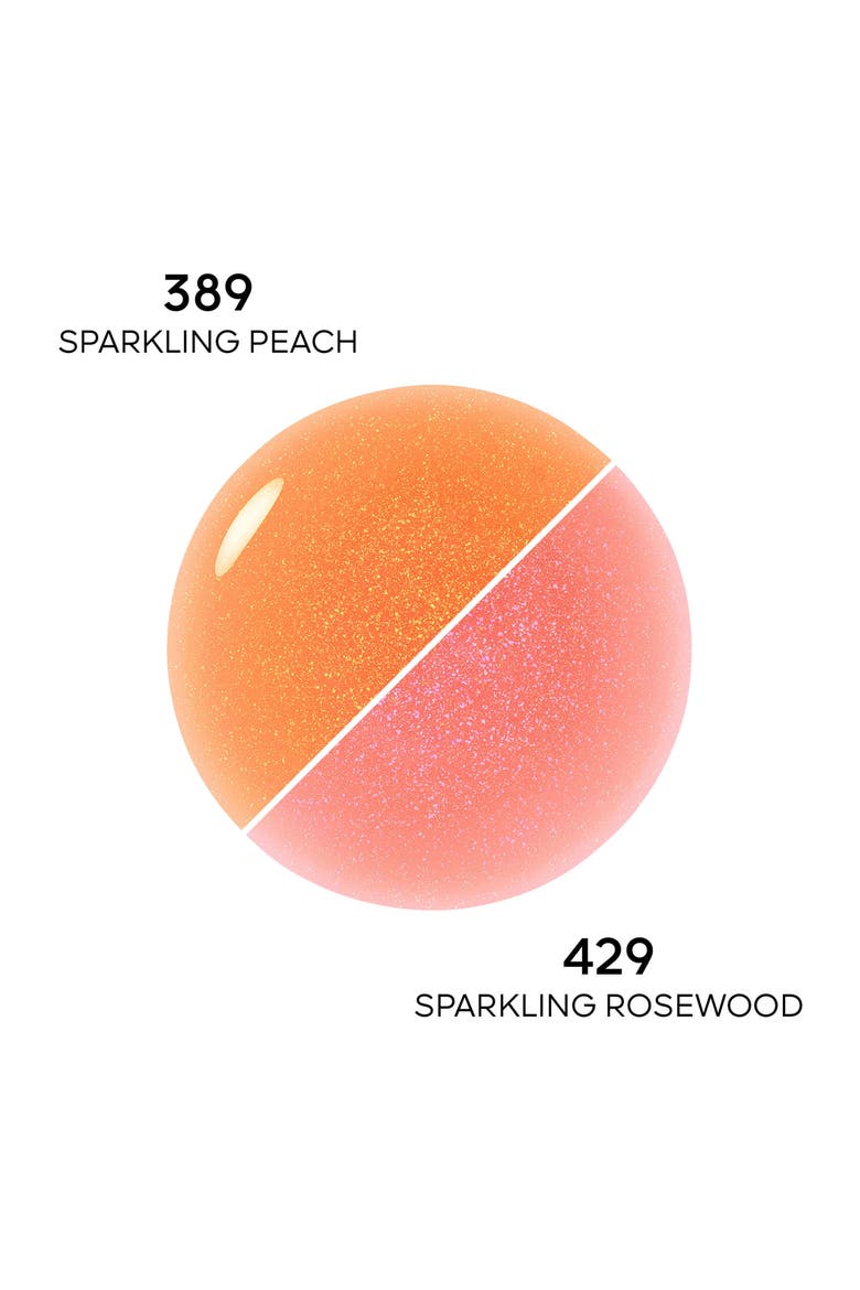 Shimmering KissKiss Bee Glow Lip Oil (Limited Edition), Alternate, color, SPARKLING PEACH