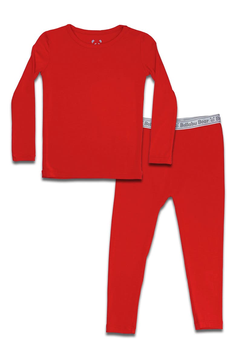 Bellabu Bear Fitted Two-Piece Pajamas, Main, color,