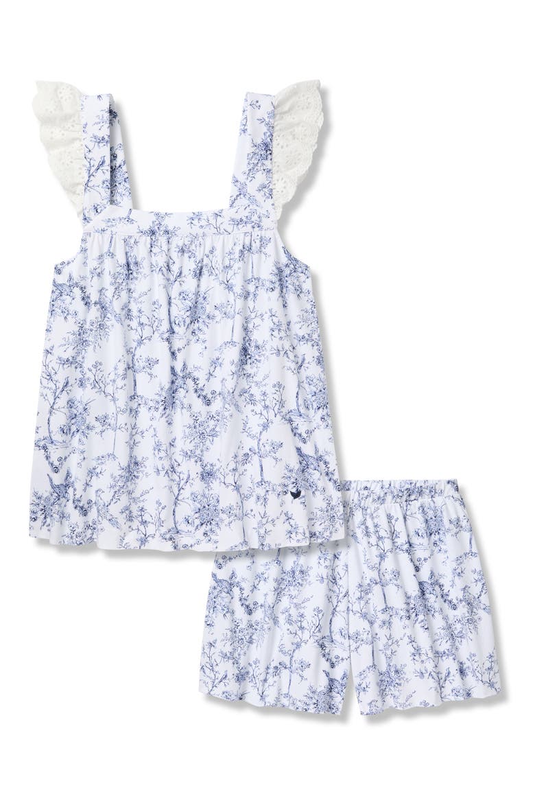 Clara Pima Cotton Short Pajamas, Alternate, color, WHITE