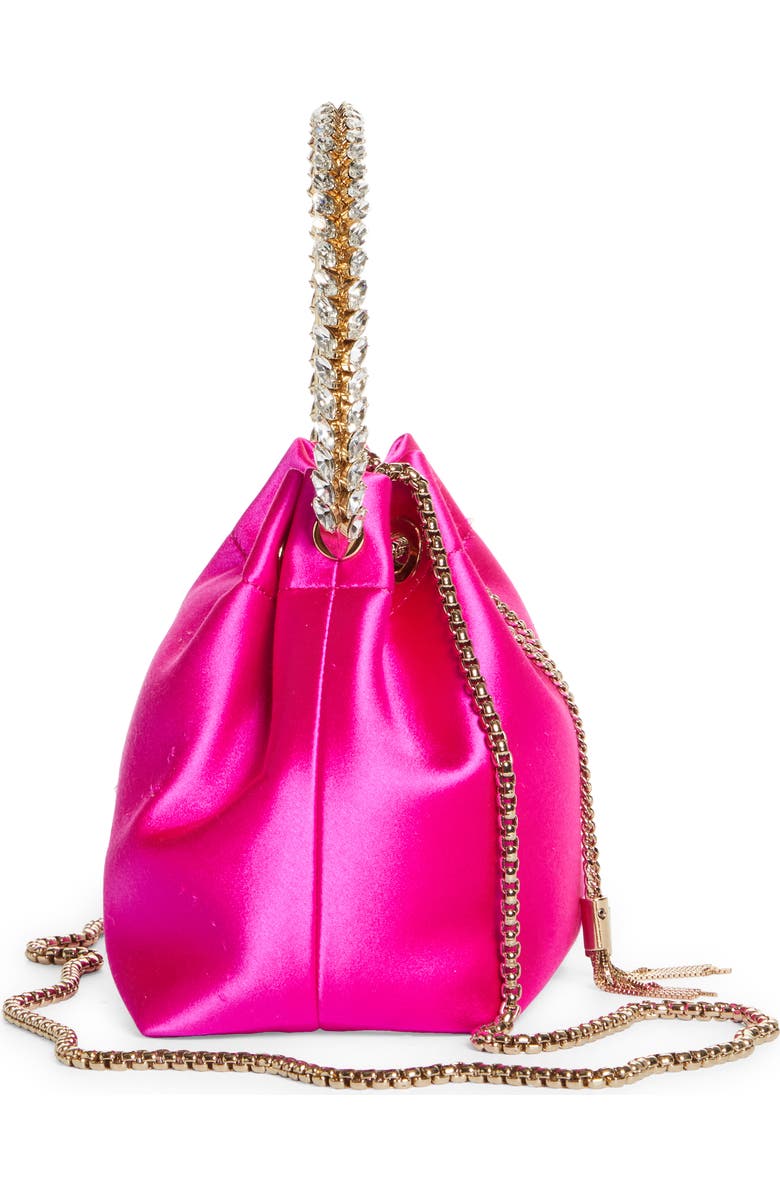 Jimmy Choo Bon Bon Satin Bucket Bag, Alternate, color,