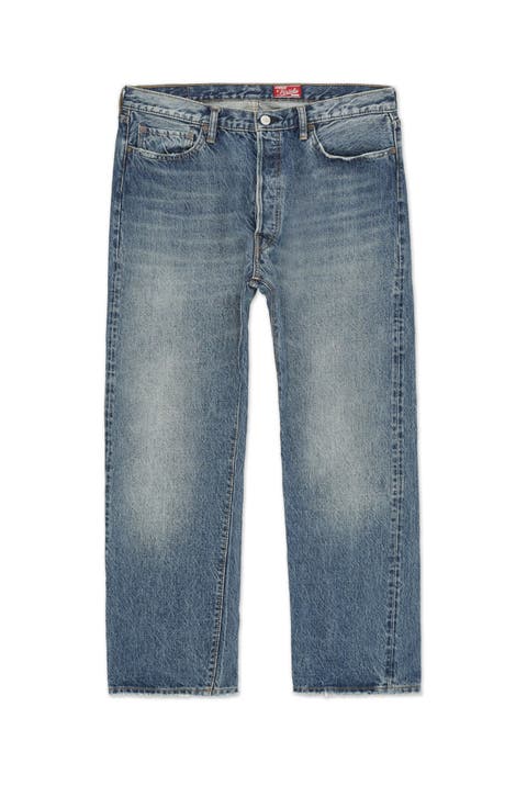 Selvedge Denim High-Waist Pants