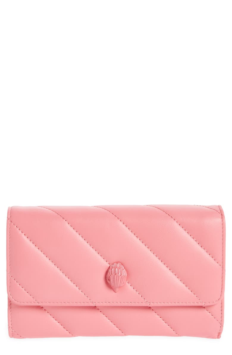 Kurt Geiger London Soho Drench Leather Wallet on a Chain, Main, color,