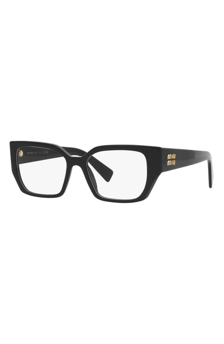 Miu Miu 54mm Rectangular Optical Glasses, Alternate, color, 