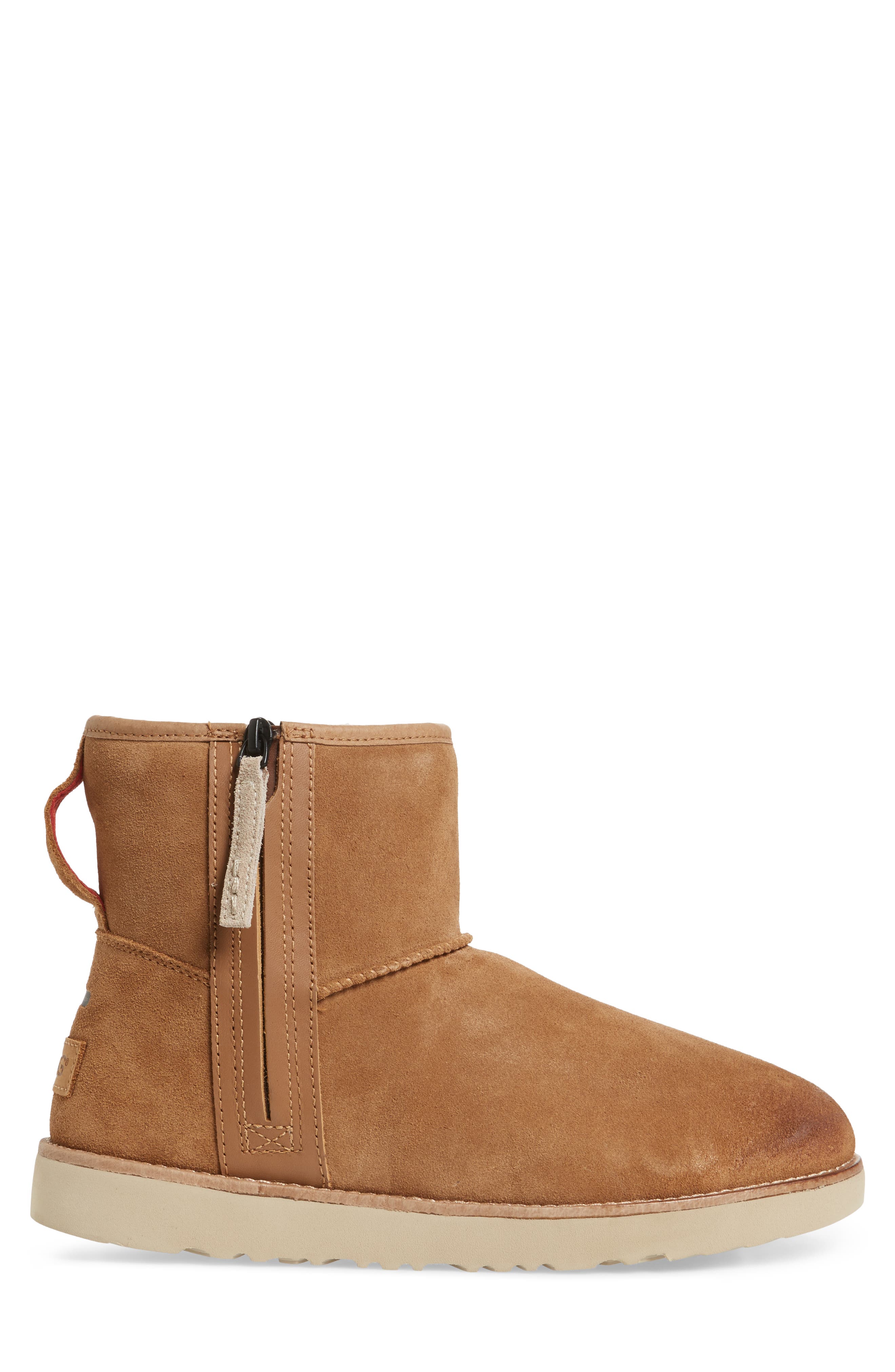 Mini Zip Waterproof Boot, Alternate, color, CHESTNUT