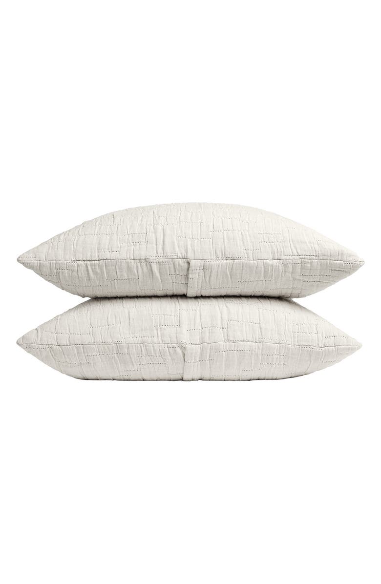 Parachute Two-Pack Birch Cotton Pillow Sham, Main, color, Cream