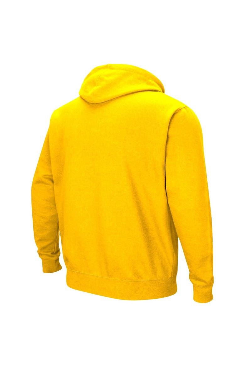 Men's Colosseum Maize Michigan Wolverines Sunrise Pullover Hoodie, Alternate, color, Maize