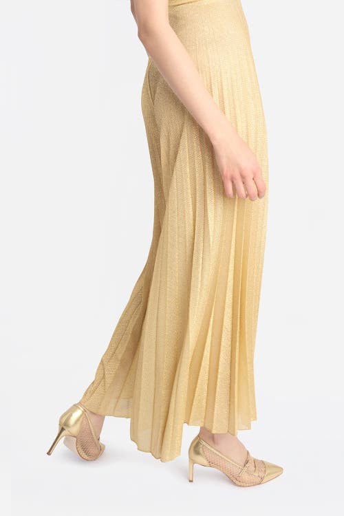 Joan Oloff Shoes Caroline Pump In Gold