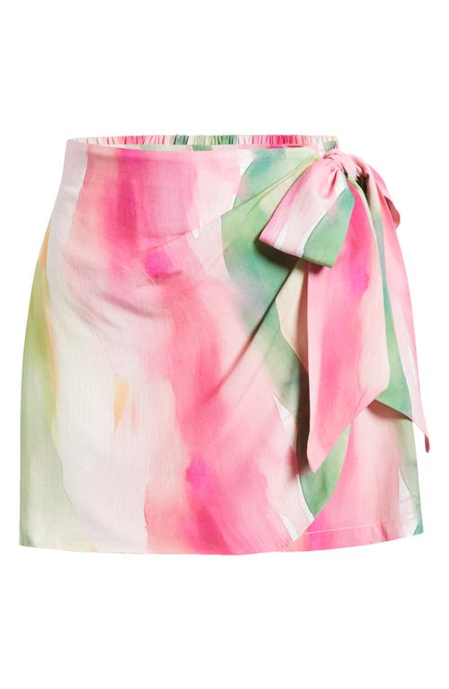 Shop Boamar Cherry High Waist Cover-up Skort In Fuzzy