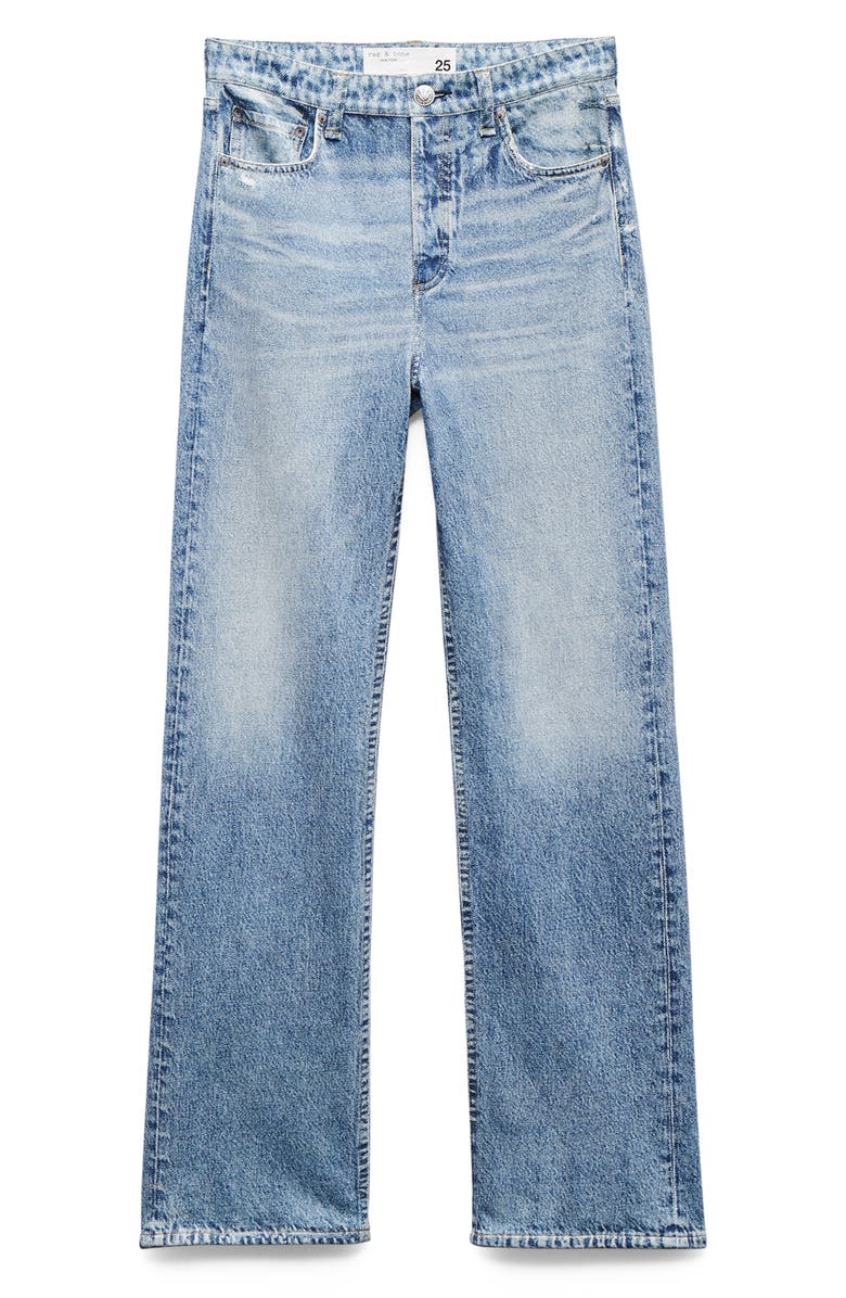 rag & bone Miramar Shea Wide Leg Cotton Terry Sweatpant Jeans, Alternate, color, Tessa