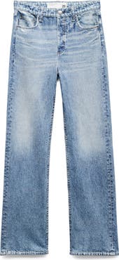 rag & bone Miramar Shea Wide Leg Cotton Terry Sweatpant Jeans