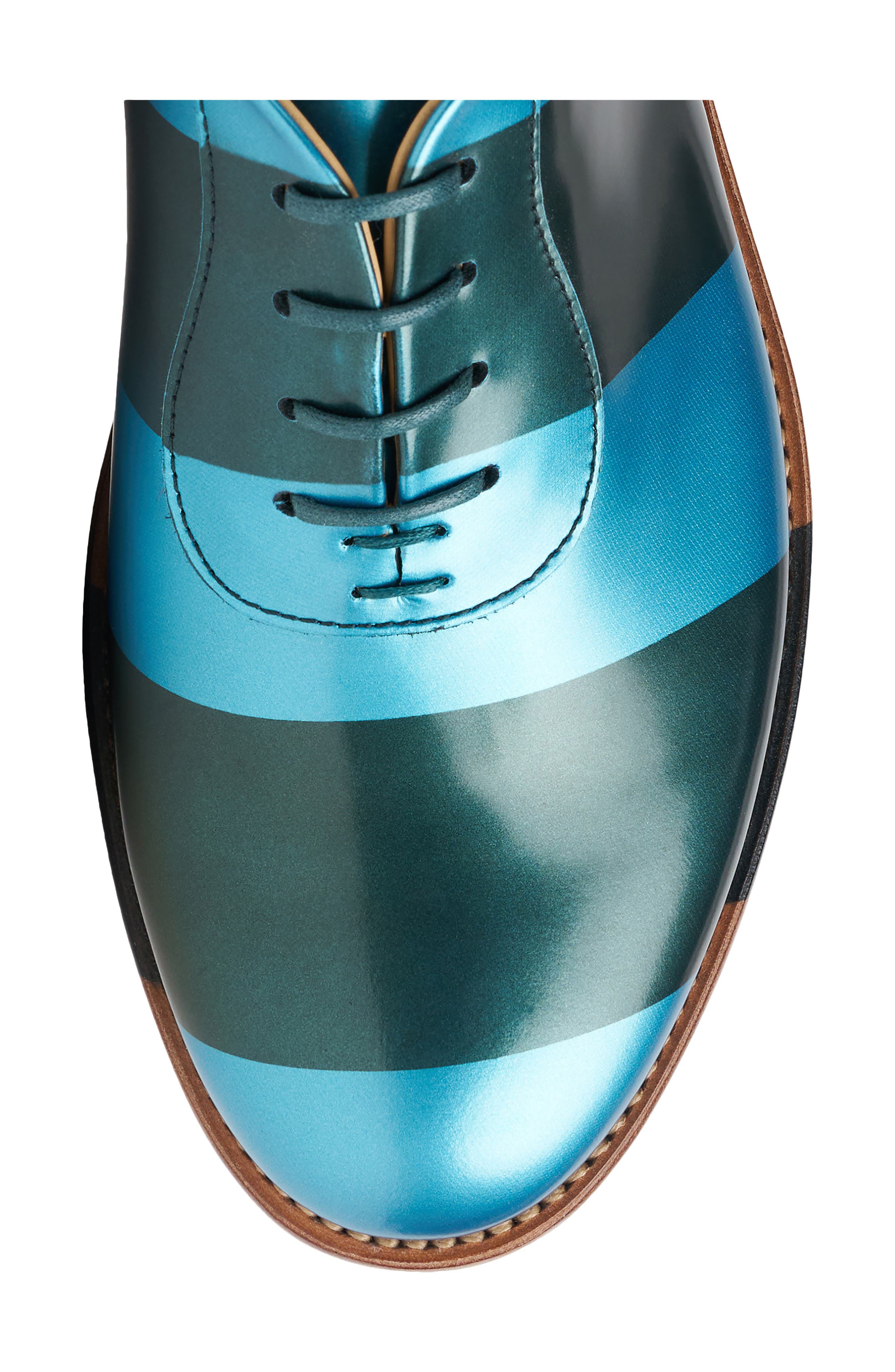 THE OFFICE OF US Mr. Smith Oxford, Alternate, color, Teal Metallic