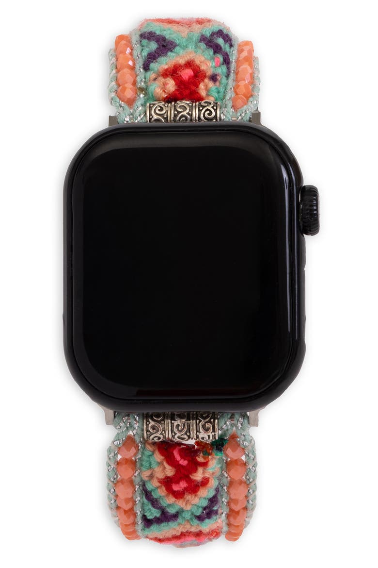 Bohemian Mixed Stone Apple Watch® Watchband, Main, color, TURQUOISE