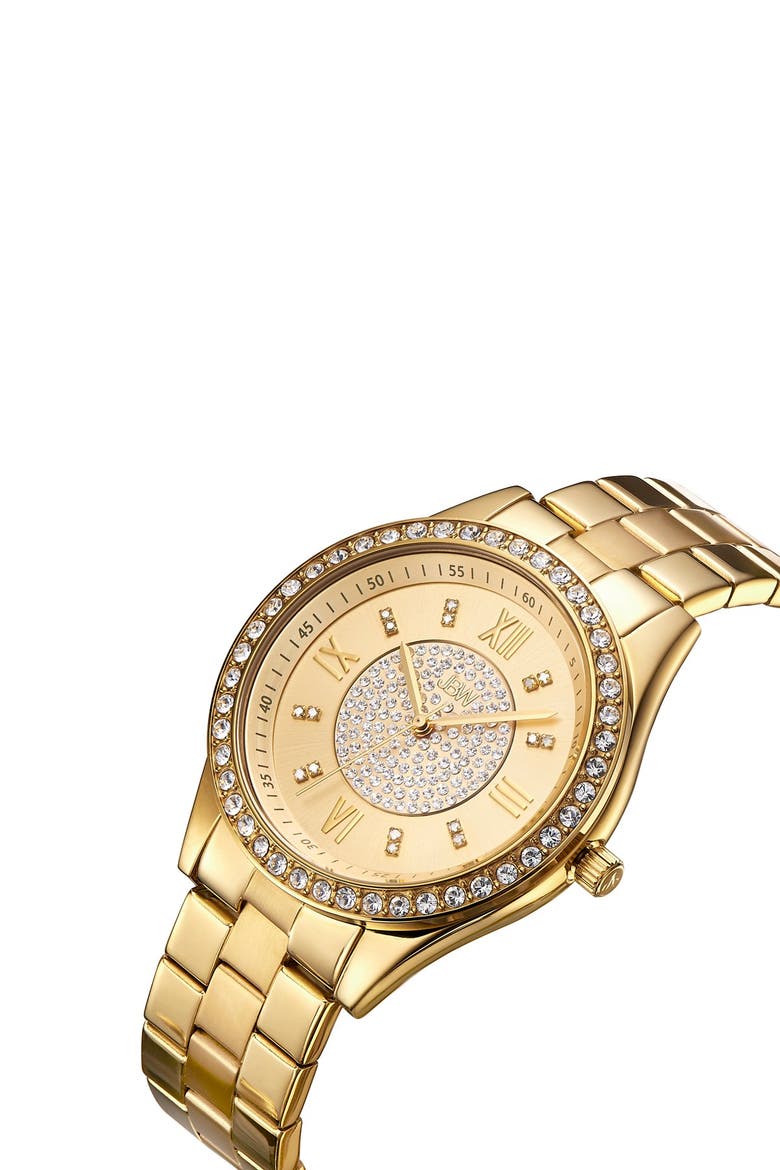 Mondrian Diamond Bracelet Watch & Bangle Set, 37mm, Alternate, color, GOLD