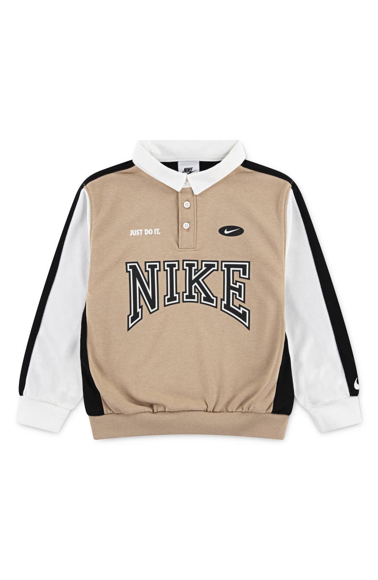 Nike Kids' Game Day Essentials Polo Sweatshirt, Main, color, Hemp