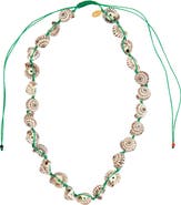 Clare V. Checker Shell Necklace