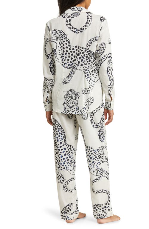 Desmond & Dempsey The Jag Printed Cotton Pyjama Set