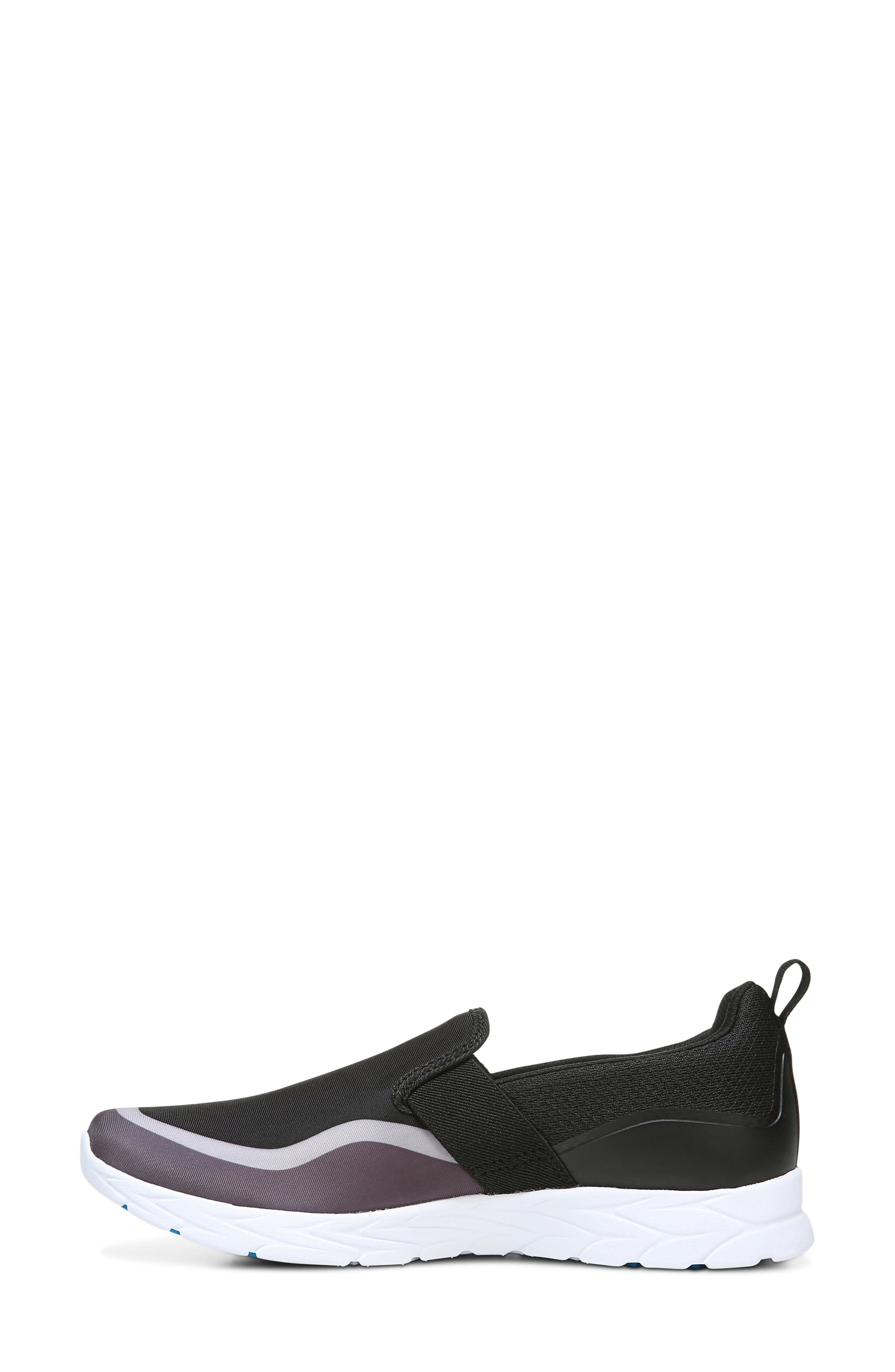Nalia Slip-On Sneaker, Alternate, color, BLACK / GREY FABRIC
