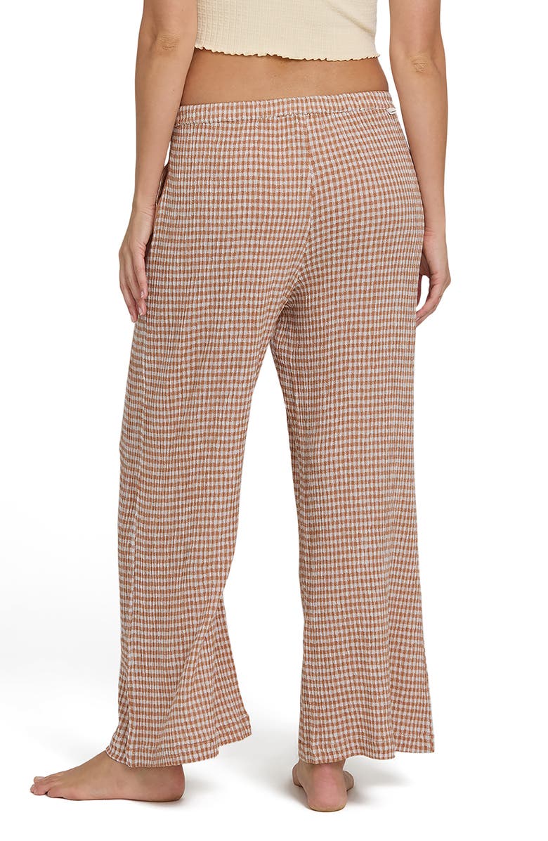 Billabong Wanderer Bitty Check Drawstring Pants, Alternate, color, Sugar Almond