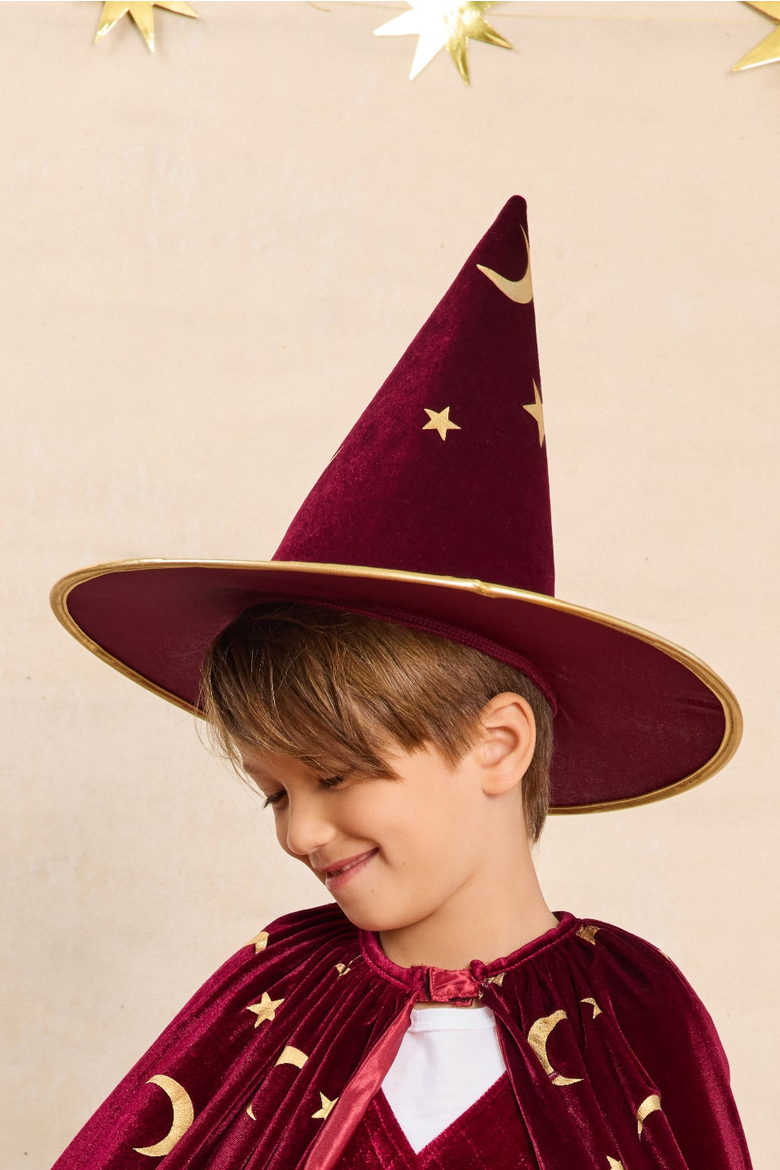 Magician Hat for Kids, Alternate, color, Burgundy