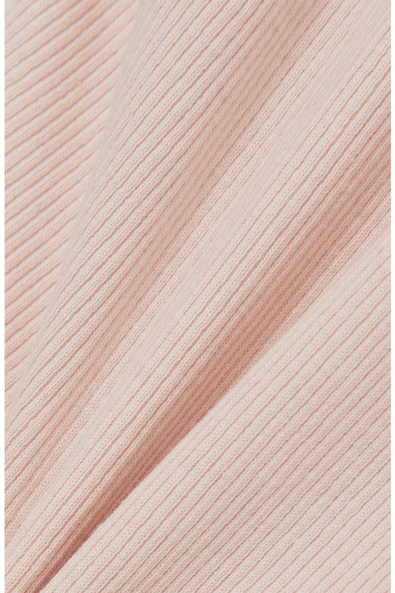 Kids' Trina Ruched Rib Sweater, Alternate, color, PALE PINK