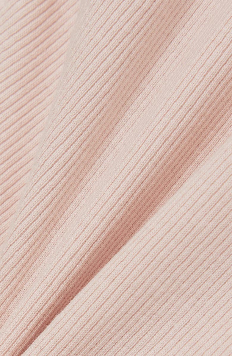 Reiss Kids' Trina Ruched Rib Sweater, Alternate, color, Pale Pink