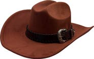 Nicole Miller Faux Suede Cowboy Hat