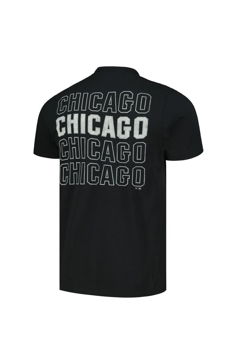 '47 Men's '47 Black Chicago White Sox Hang Back Franklin T-Shirt, Alternate, color, Black