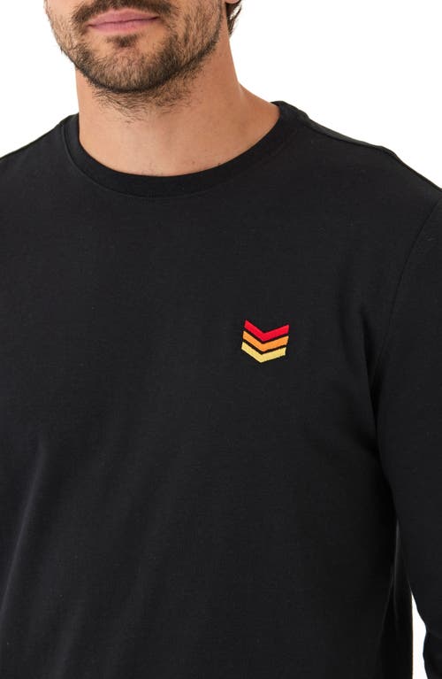 Threads 4 Thought Arrow Embroidered Long Sleeve T-shirt In Black