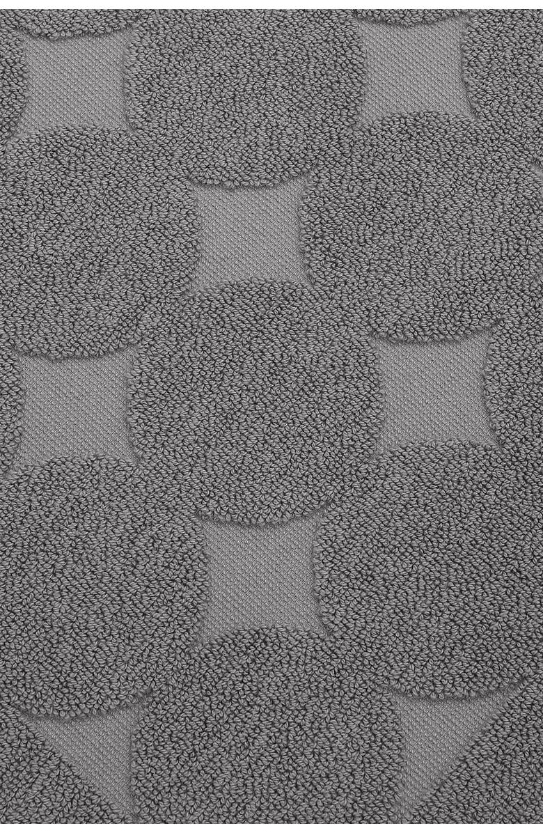 Linum Home Textiles Sinemis Circle Design Bath Mat, Alternate, color, Dark Grey