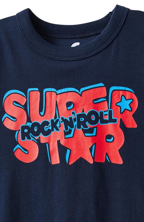 Cotton On Kids Kid's Poppy Oversize Graphic Print Tee In Blue