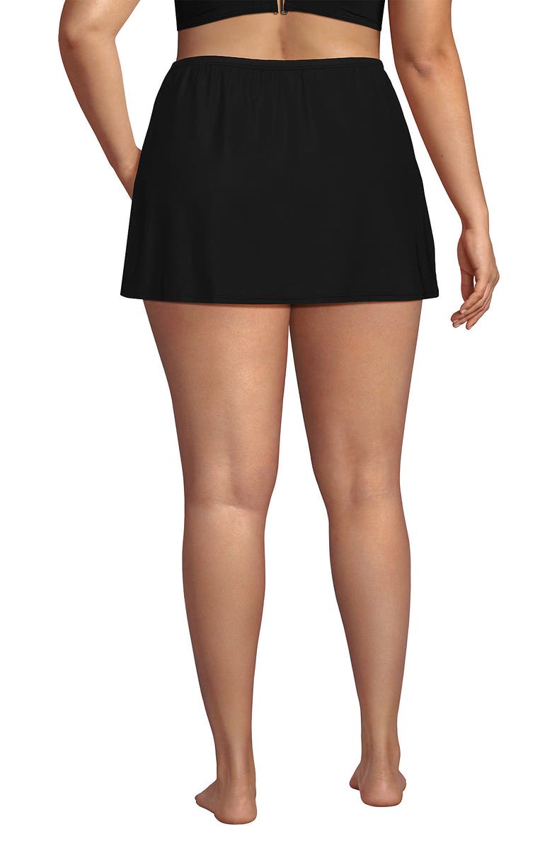 Lands' End Slender Separates Tummy Control Swim Skirt Swim Bottoms, Alternate, color, Black